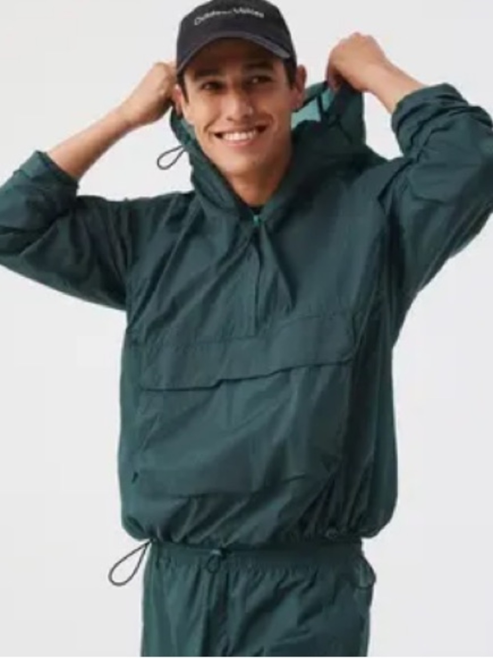 Outdoor Voices Packable Ripstop Half Zip Anorak Windbreaker Green Men’s XL